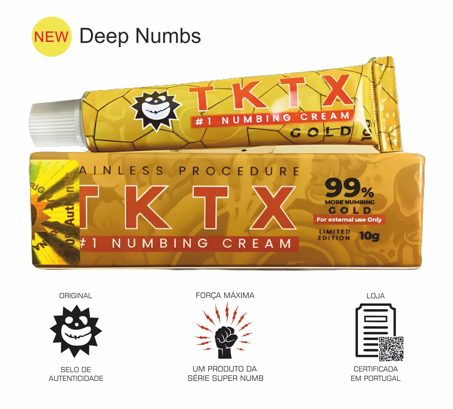 Pomada Anestésica TKTX Gold 99% - Edição Especial