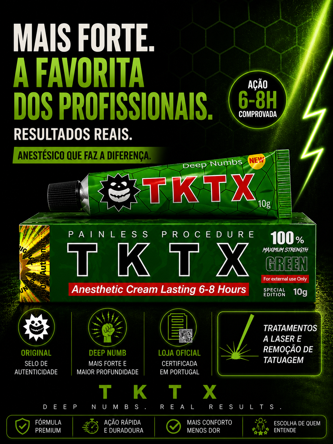 Pomada TKTX Green 100%