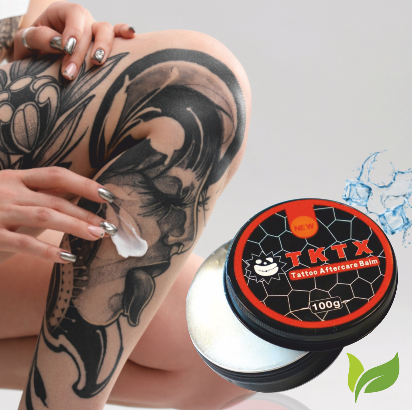 Pack TKTX Completo: 2 Pomadas Anestésicas TKTX Green 100% + 1 Bálsamo Cicatrizante