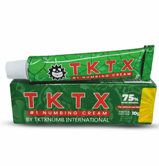 Pomada Anestésica TKTX Verde 75% - Com maior profundidade de atuação.
