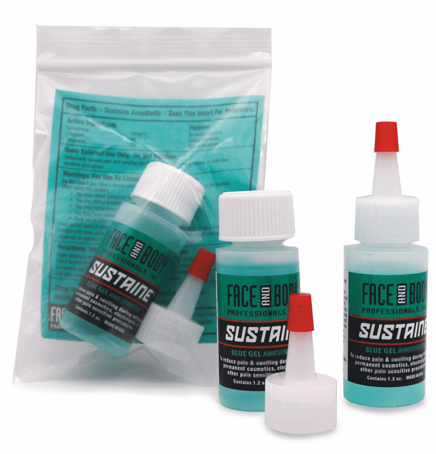 Sustaine® Blue Gel – Anestésico Micropigmentação | durante o procedimento 35ml