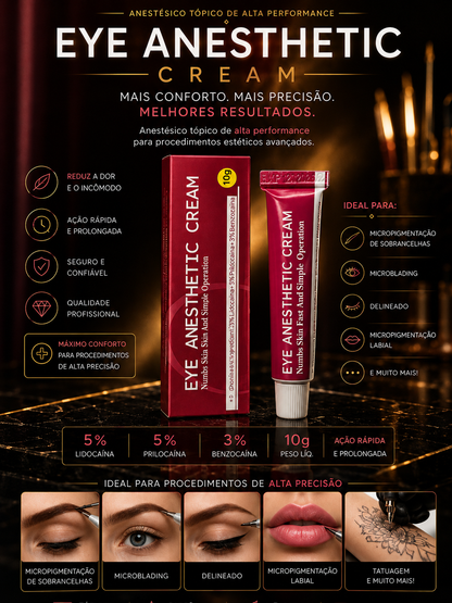 Creme Profissional Eye Anesthetic – Procedimentos estéticos micropigmentação microblading