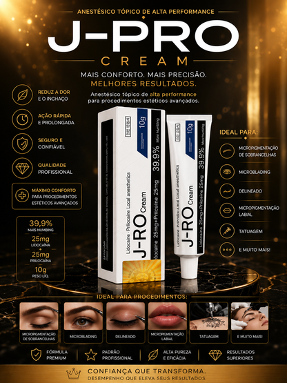 Creme Profissional J-Pro - Procedimentos estéticos.