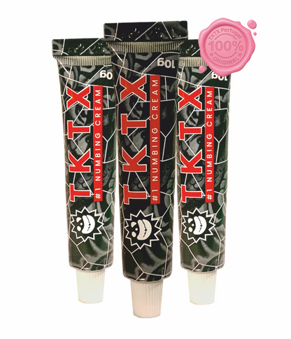 3 Unid. TKTX Black 75% - Conforto para a pele em ambientes estéticos e artísticos.