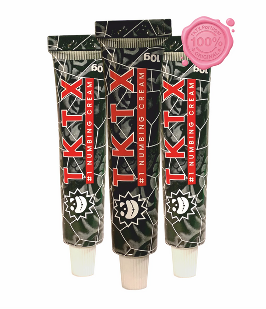 3 Unid. TKTX Black 75% - Conforto para a pele em ambientes estéticos e artísticos.