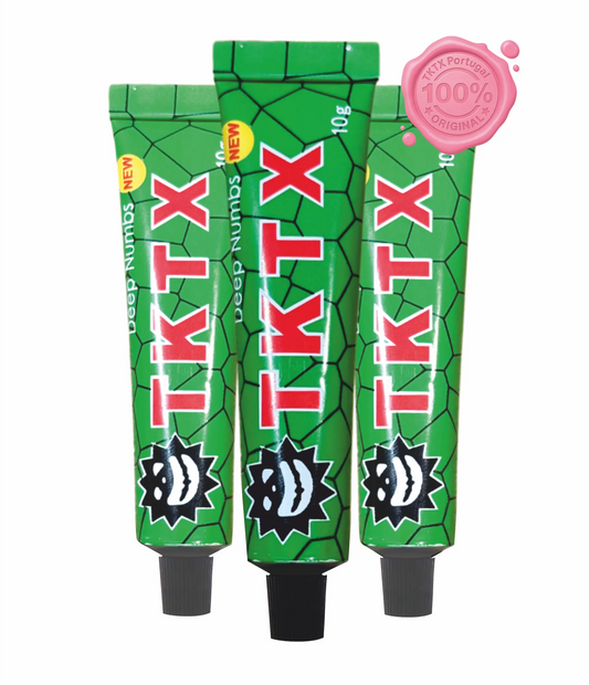 Creme cosmético TKTX Green 100% para conforto da pele em procedimentos estéticos
