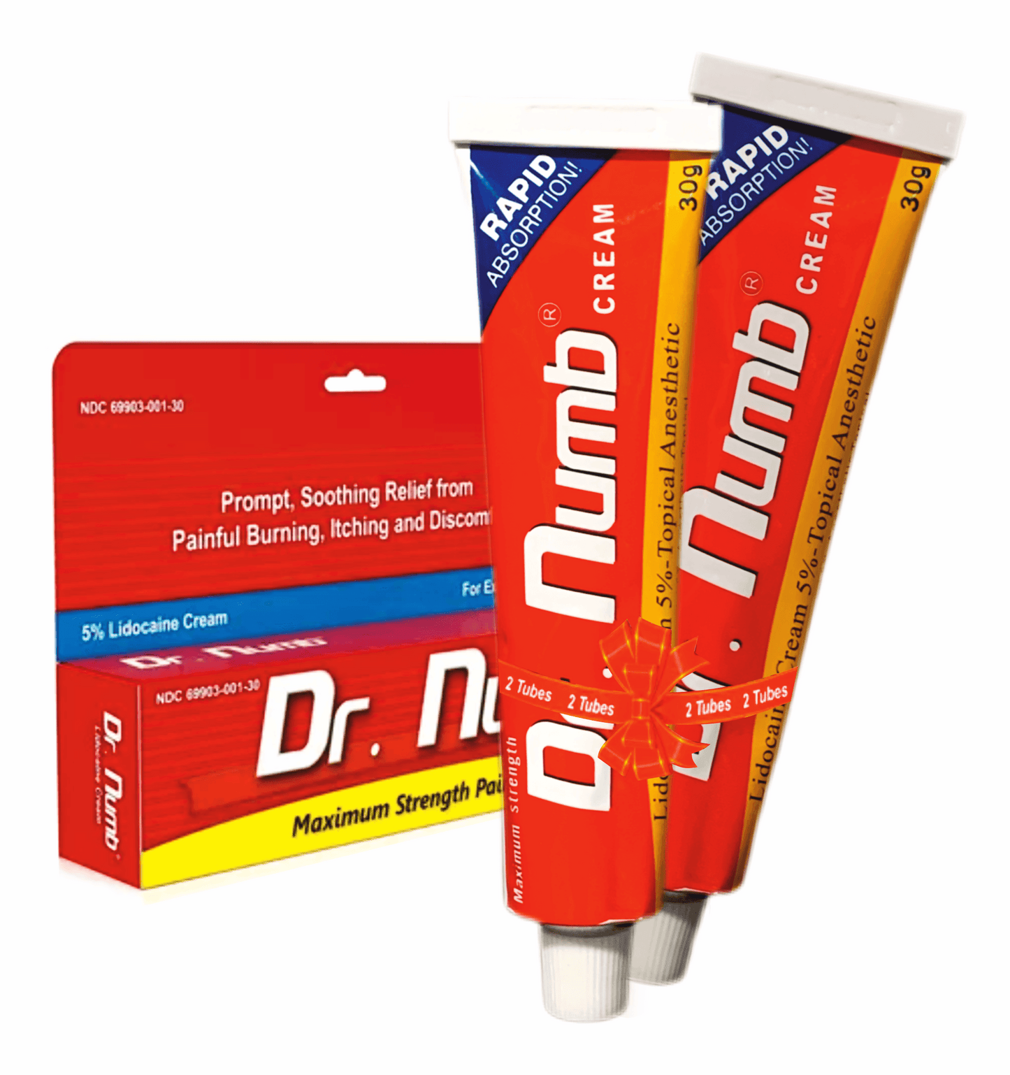 Dr . Numb® Creme Anestésico Tópico - Pele Aberta e Fechada - Rápida Oclusão - 30g