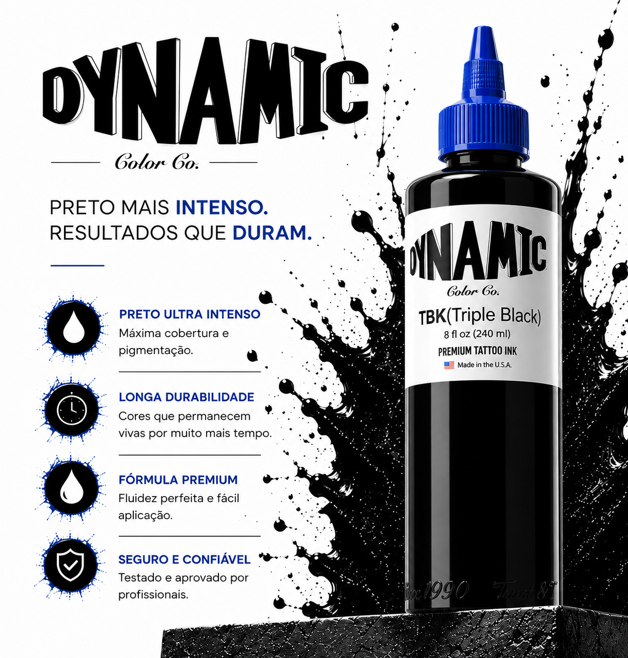 Tinta Artística - Dynamic Triple Black 240ml