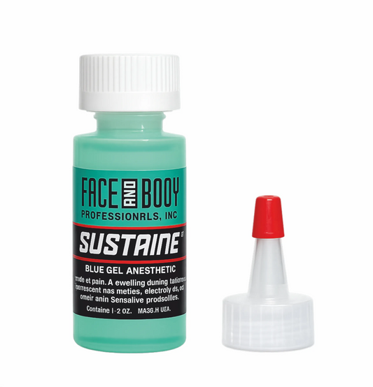Sustaine® Blue Gel - Conforto à pele durante procedimentos estéticos profissionais.