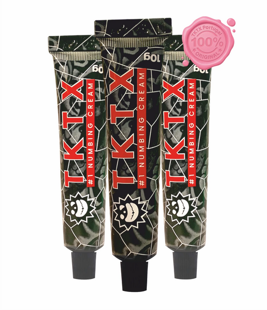 Produto cosmético TKTX Black 100% para conforto da pele em ambiente estético 